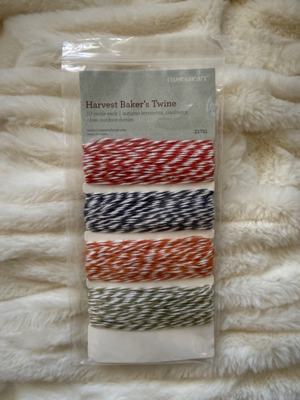 NWT Close To My Heart Harvest Baker's Twine in four colors